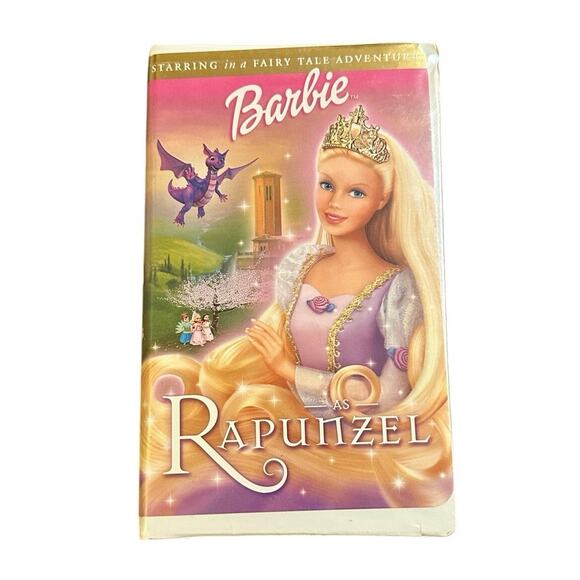 Barbie as Rapunzel VHS Tape - Picture 1 of 6